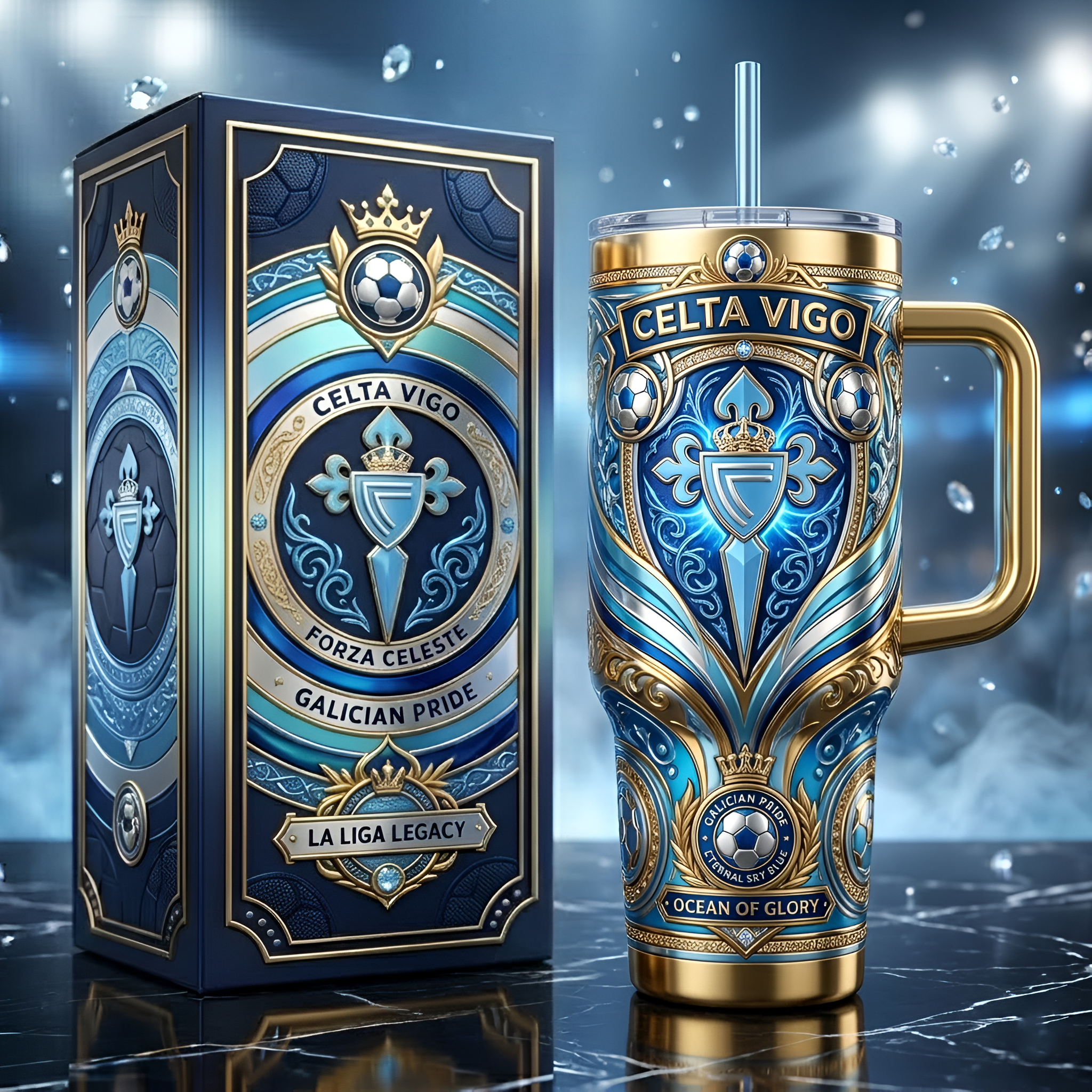 CEL 40oz Tumbler With Handle PDL