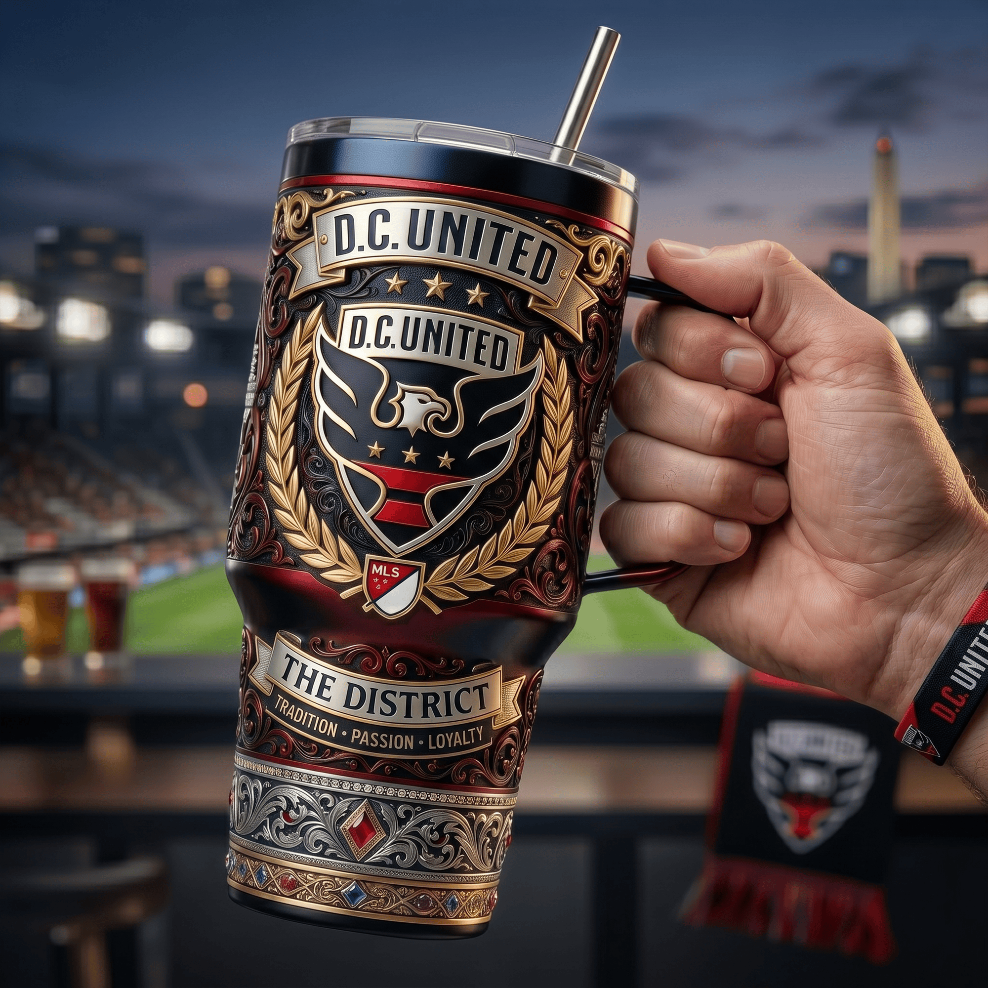 DCU 40oz Tumbler With Handle LNTH
