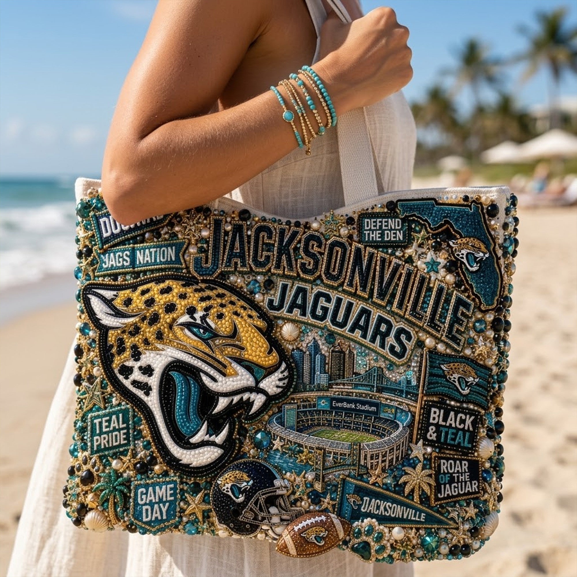 JSVJ Summer Vibes Tote Bag TTNL