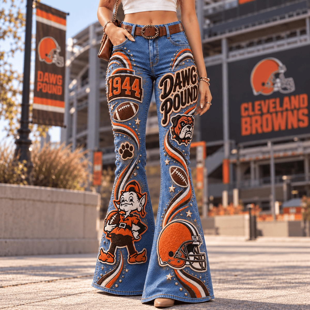 Premium CLVB Flared Jeans PVNA