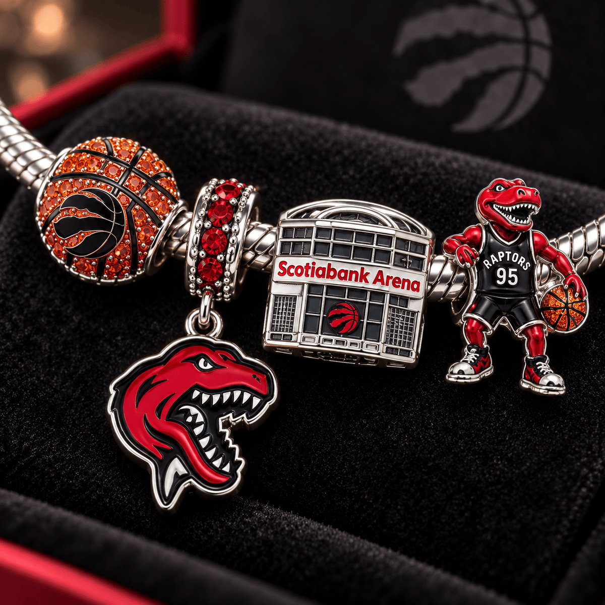 TRT Silver Charm Bracelet Set VTH
