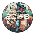 Retro Tattoo Shop LED Digital Wall Clock with Calendar Date Humidity Temperature Auto Dimming 12/24Hour Electronic Wall Clock